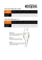 JODIE JACKETS SIZING GUIDE